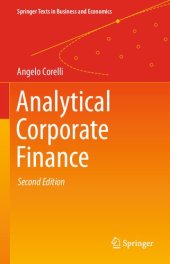 book Analytical Corporate Finance (Springer Texts in Business and Economics)