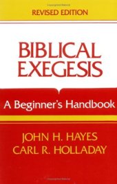 book Biblical Exegesis: A Beginner’s Handbook