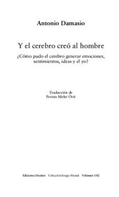 book Y el cerebro creó al hombre