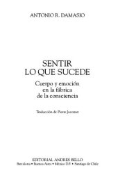 book Sentir lo que sucede