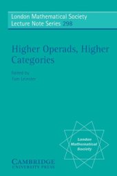 book Higher Operads, Higher Categories (London Mathematical Society Lecture Note Series)