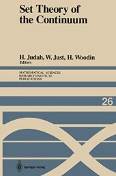 book Set Theory of the Continuum (Mathematical Sciences Research Institute Publications (26))