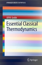 book Essential Classical Thermodynamics (SpringerBriefs in Physics)