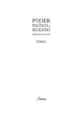 book Poder político y religioso. México siglo XIX. Tomo I