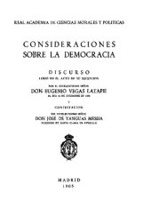 book Consideraciones sobre la democracia