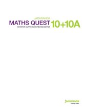 book Jacaranda Maths Quest 10 + 10A Victorian Curriculum Revised Edition