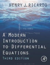 book A Modern Introduction to Differential Equations