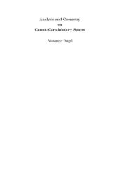 book Analysis and geometry on Carnot-Caratheodory spaces