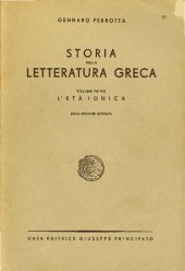 book Storia della letteratura greca. 1, L'eta ionica