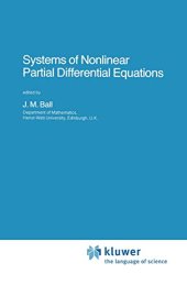 book Systems of Nonlinear Partial Differential Equations (Nato Science Series C:)