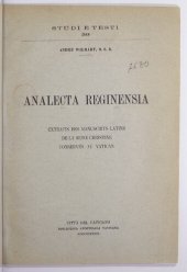 book Analecta Reginensia. Extraits des manuscrits latins de la reine Christine conservés au Vatican