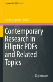 book Contemporary Research in Elliptic PDEs and Related Topics (Springer INdAM Series)