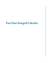 book Fast Start Integral Calculus (Synthesis Lectures on Mathematics and Statistics)