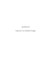 book Antigone: Sophocles' art, Hölderlin's insight