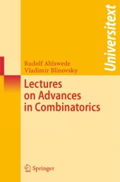 book Lectures on advances in combinatorics