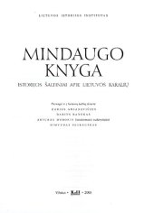 book Mindaugo knyga : istorijos šaltiniai apie Lietuvos karalių