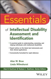 book Essentials of Intellectual Disability Assessment and Identification