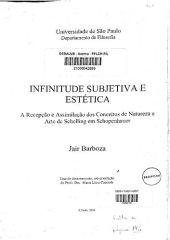 book Infinitude subjetiva e estética