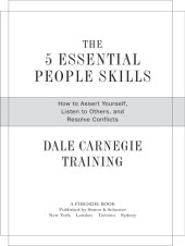 book The 5 essential people skills: how to assert yourself, listen to others, and resolve conflicts