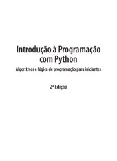 book Introdução à programação com Python: algoritmos e lógica de programação para iniciantes