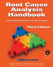 book Root cause analysis handbook: a guide to efficient and effective incident investigation