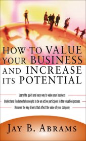 book How to Value Your Business and Increase It's Potential