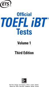 book Official TOEFL iBT tests. Volume 2