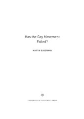 book Has the Gay Movement Failed?