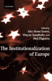 book The Institutionalization of Europe