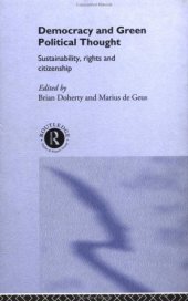 book Democracy and Green Political Thought: Sustainability, Rights and Citizenship