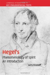 book Hegel's 'Phenomenology of Spirit': An Introduction