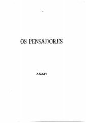 book Os Pensadores - Uma Introdução aos Princípios da Moral e da Legislação - Sistema de Lógica Dedutiva e Indutiva