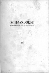 book Os Pensadores - História das Grandes Idéias do Mundo Ocidental - Volume 3