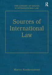 book Sources of International Law (The Library of Essays in International Law)