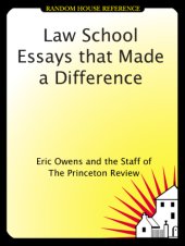 book Law School Essays that Made a Difference