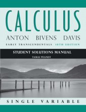 book Student solutions manual: to accompany Calculus early transcendentals single variable