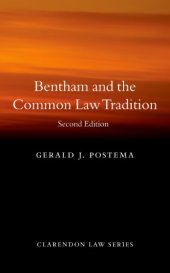 book Bentham and the common law tradition