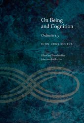 book On being and cognition: Ordinatio 1.3