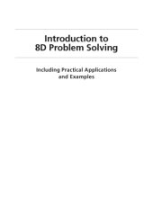 book Introduction to 8D problem solving: including practical applications and examples