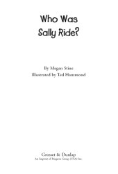 book Who Was Sally Ride?