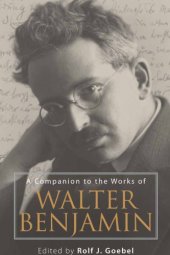 book A companion to the works of Walter Benjamin