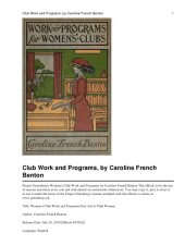 book Woman's Club Work and Programs: First Aid to Club Women