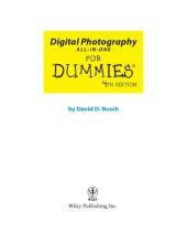 book Digital photography all-In-one for dummies