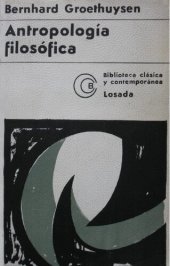 book Antropología filosófica