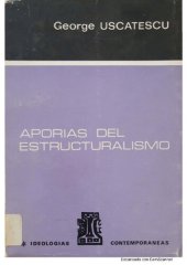 book Aporías del estructuralismo