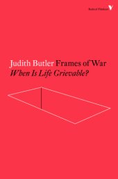 book Frames of war: when is life grievable?