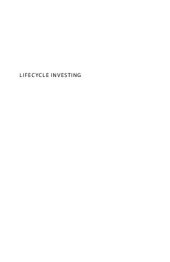 book Lifecycle Investing: A New, Safe, and Audacious way to Improve the Performance of Your Retirement Portfolio