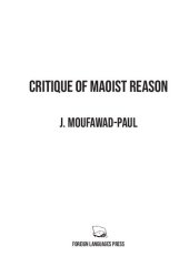 book Critique of Maoist Reason