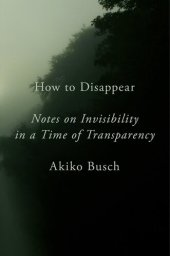 book How to Disappear ; Notes on Invisibility in a Time of Transparency