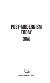 book Post-Modernism Today